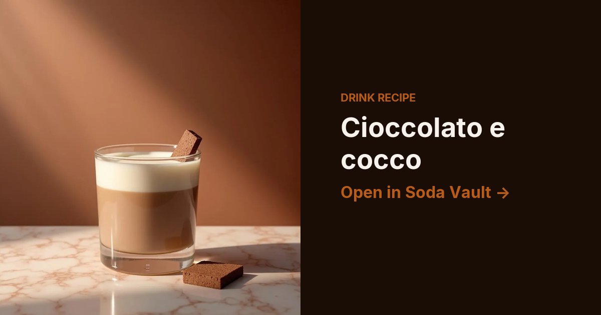 Cioccolato e cocco