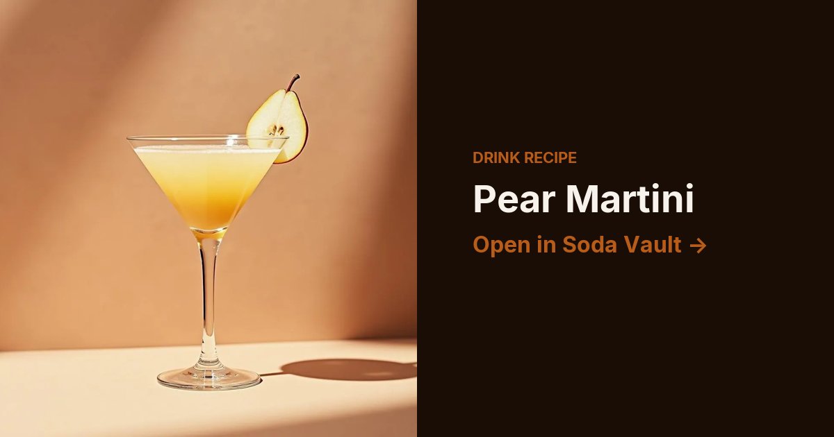 Pear Martini