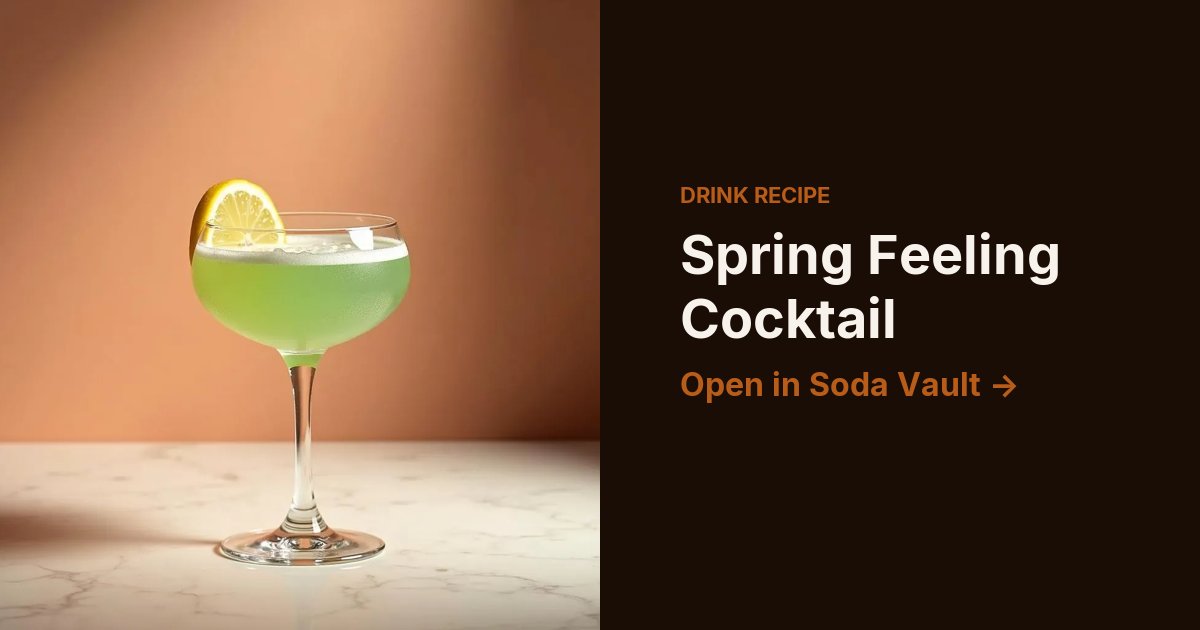 Spring Feeling Cocktail