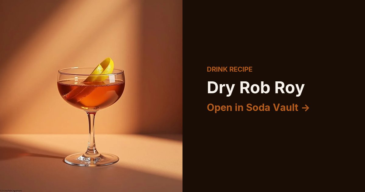 Dry Rob Roy