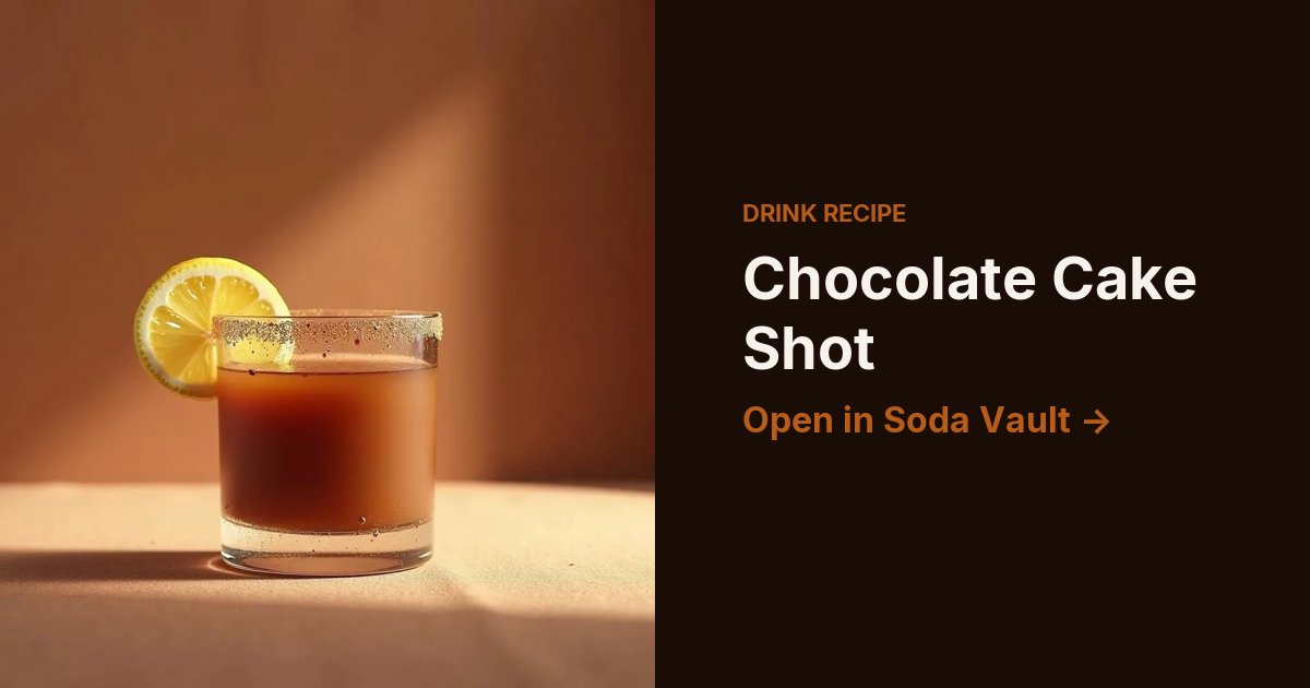 Chocolate Cake Shot