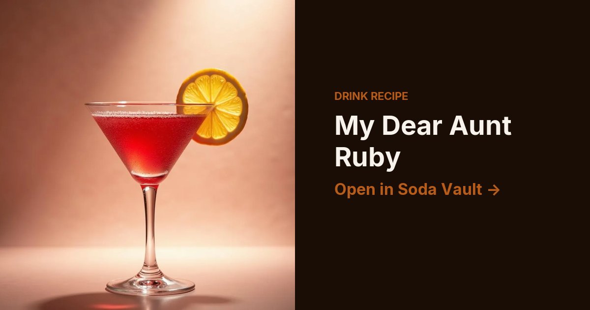 My Dear Aunt Ruby
