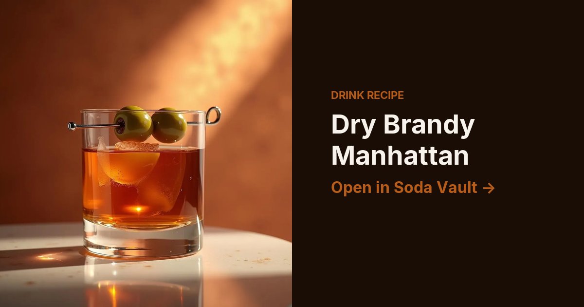 Dry Brandy Manhattan