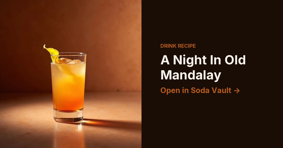 A Night In Old Mandalay