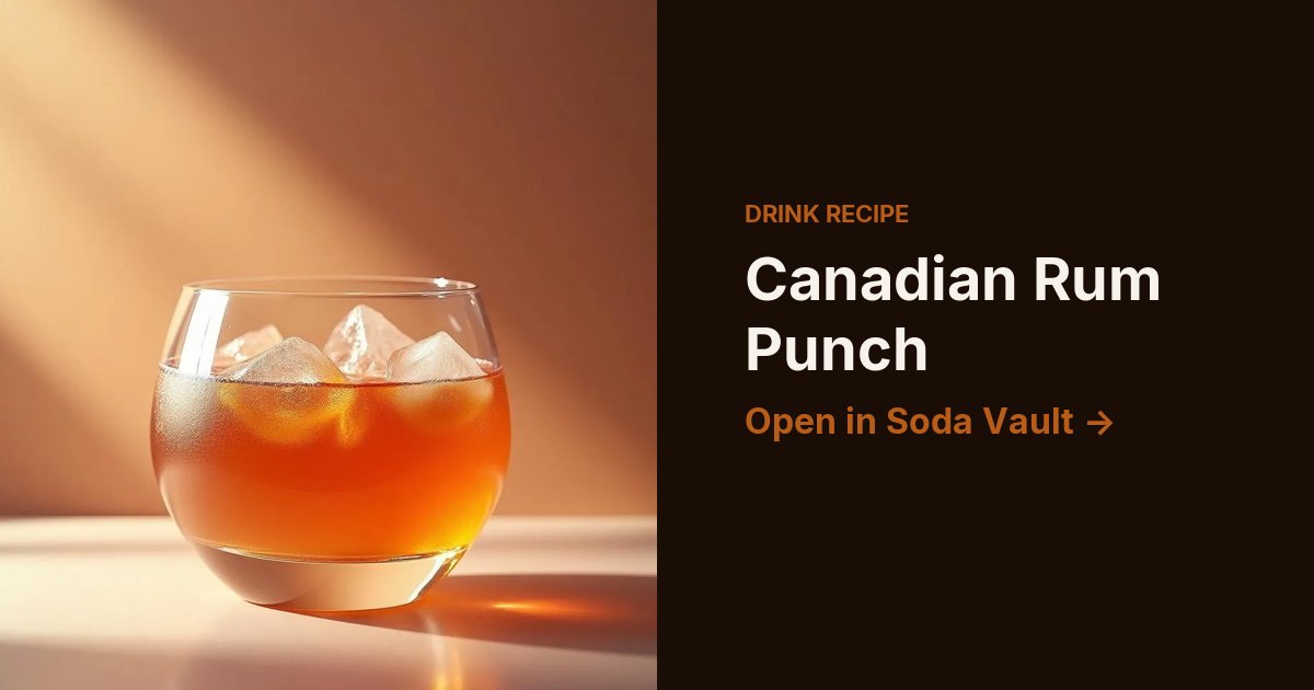 Canadian Rum Punch