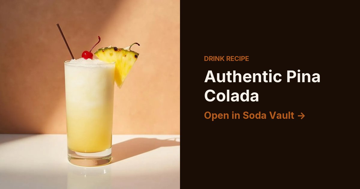 Authentic Pina Colada