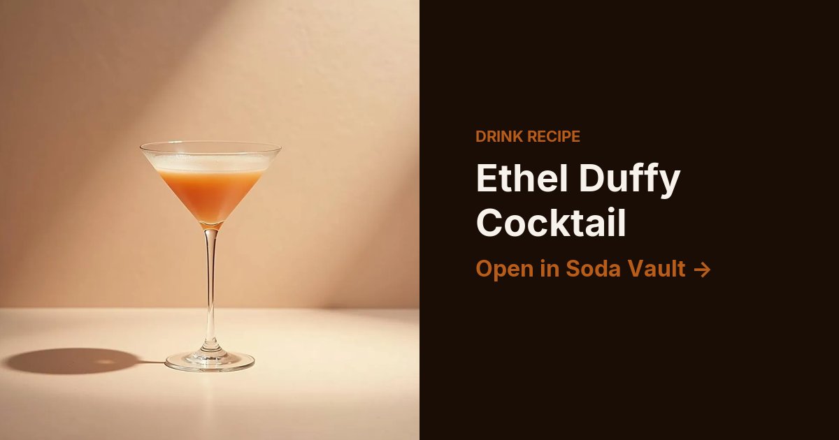 Ethel Duffy Cocktail