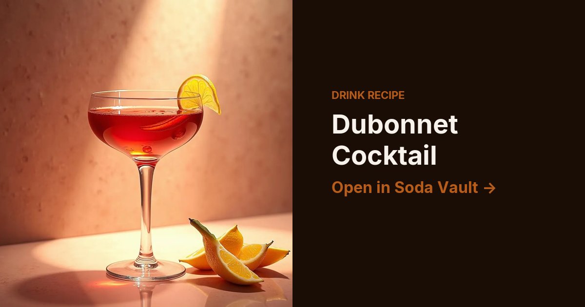 Dubonnet Cocktail