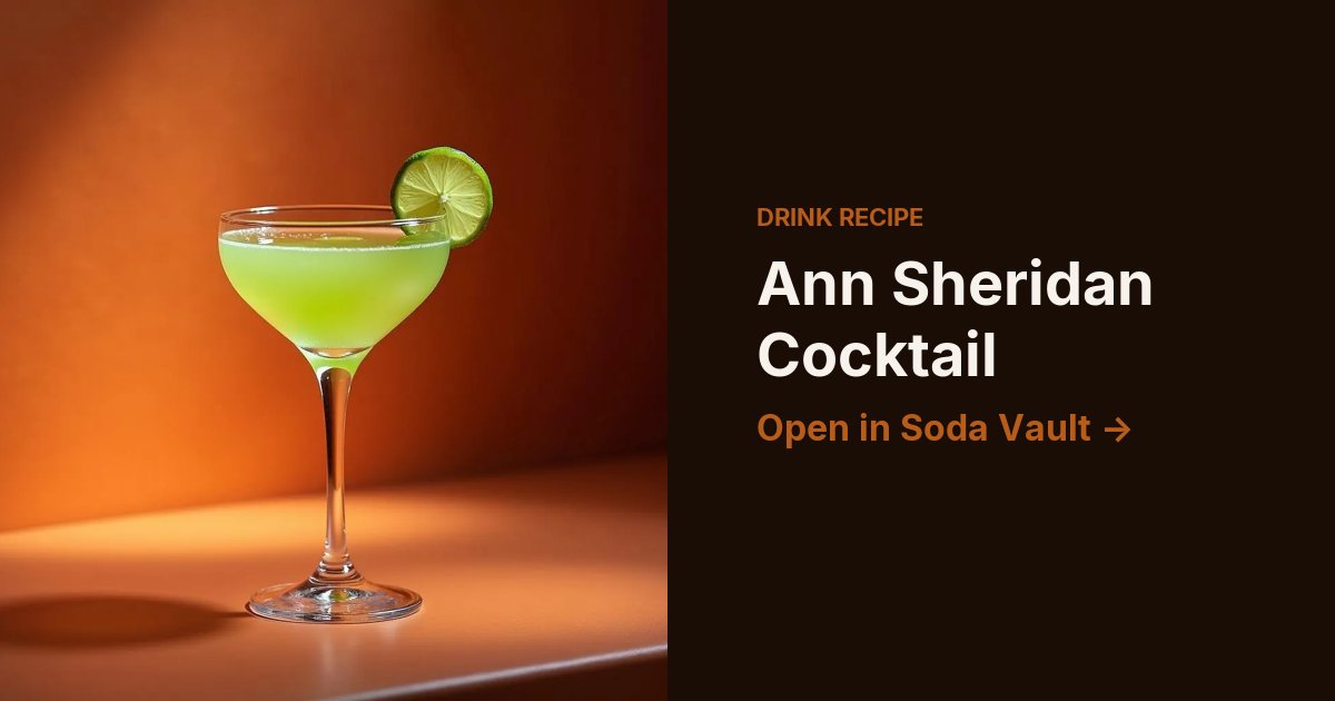 Ann Sheridan Cocktail