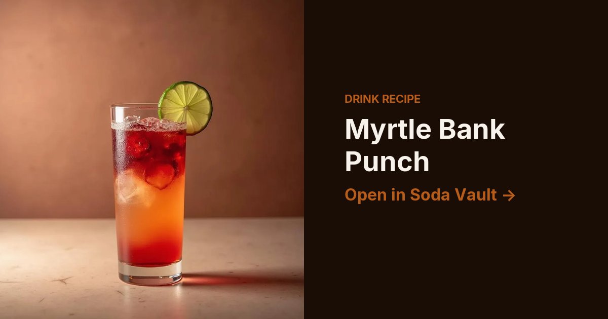 Myrtle Bank Punch
