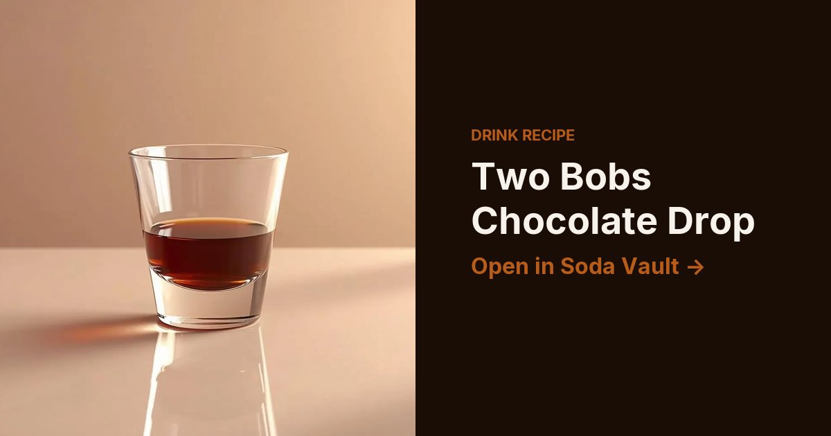 Two Bobs Chocolate Drop