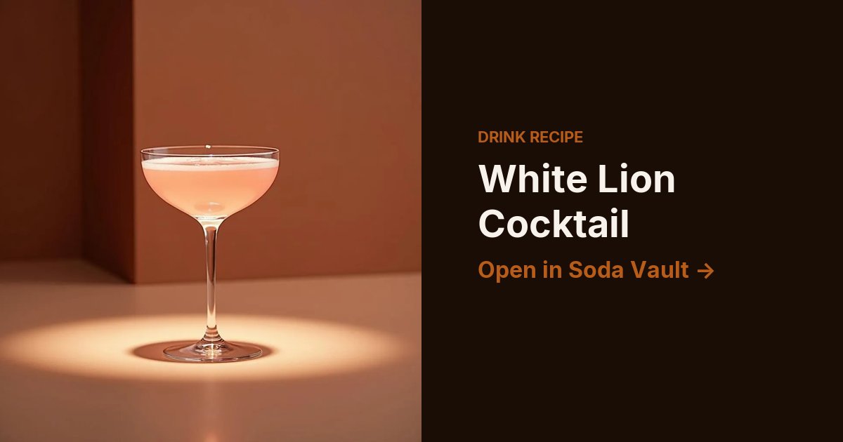 White Lion Cocktail