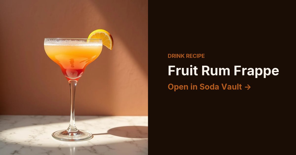 Fruit Rum Frappe