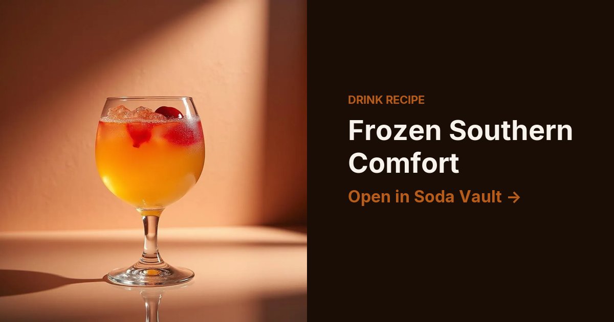 Frozen Southern Comfort