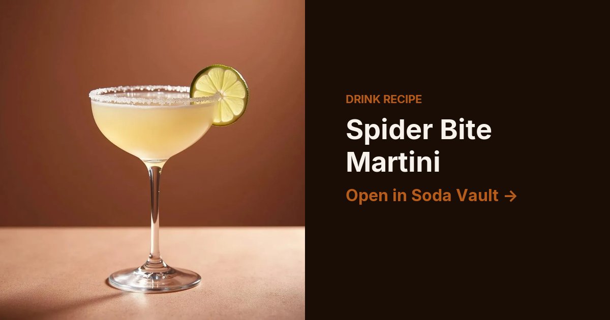 Spider Bite Martini