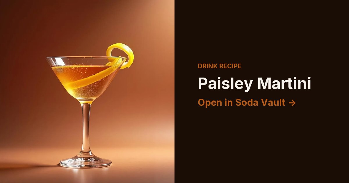Paisley Martini