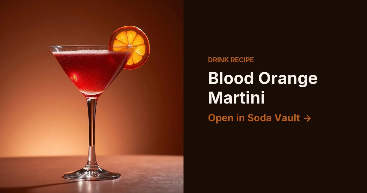 Blood Orange Martini