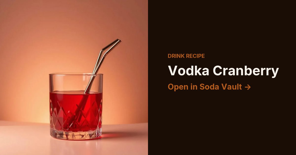 Vodka Cranberry