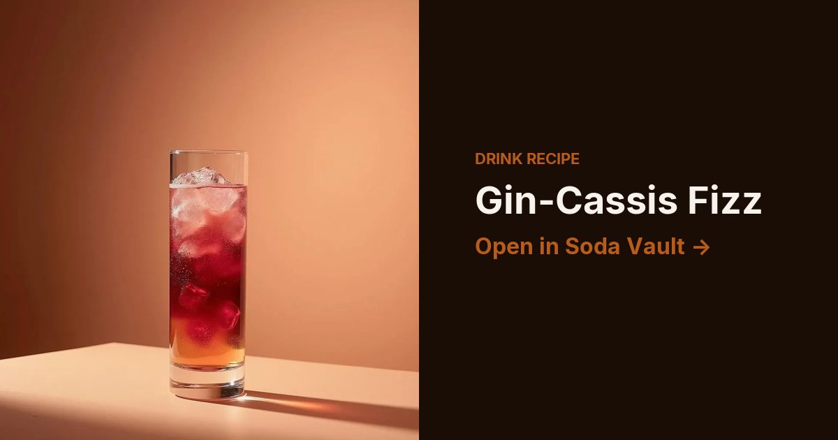 Gin-Cassis Fizz
