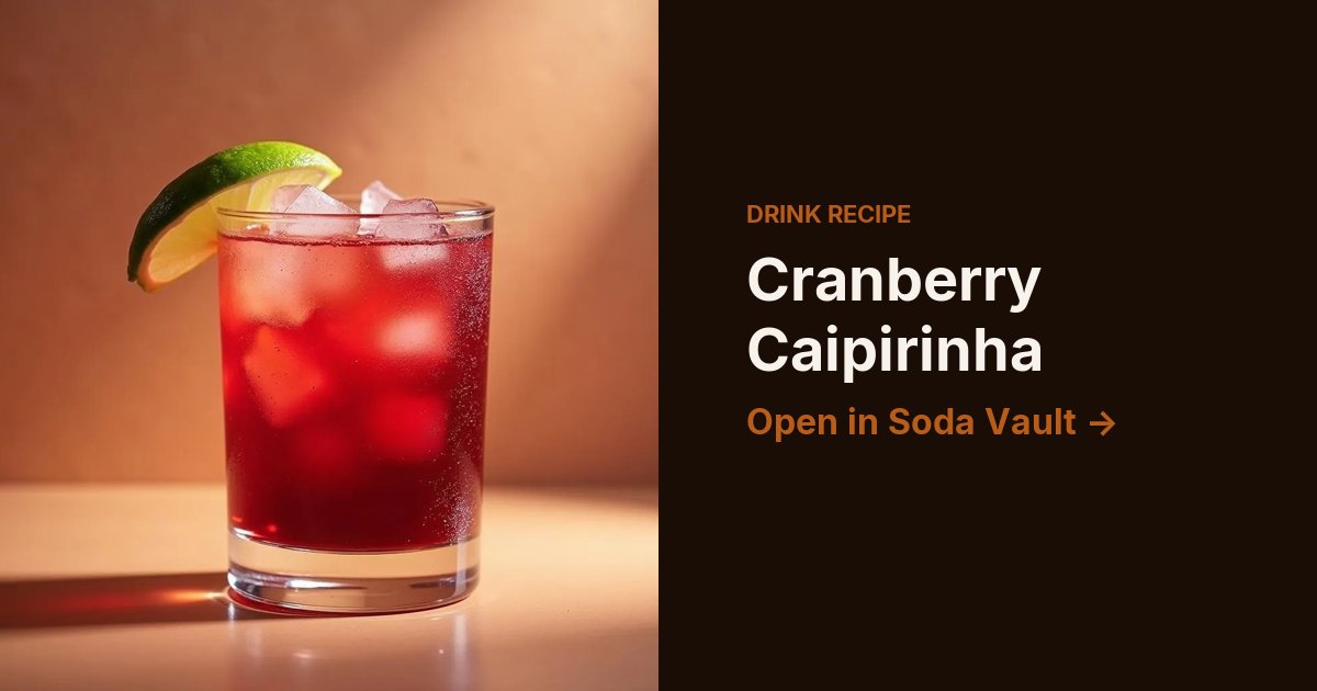Cranberry Caipirinha