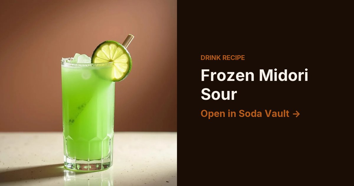 Frozen Midori Sour