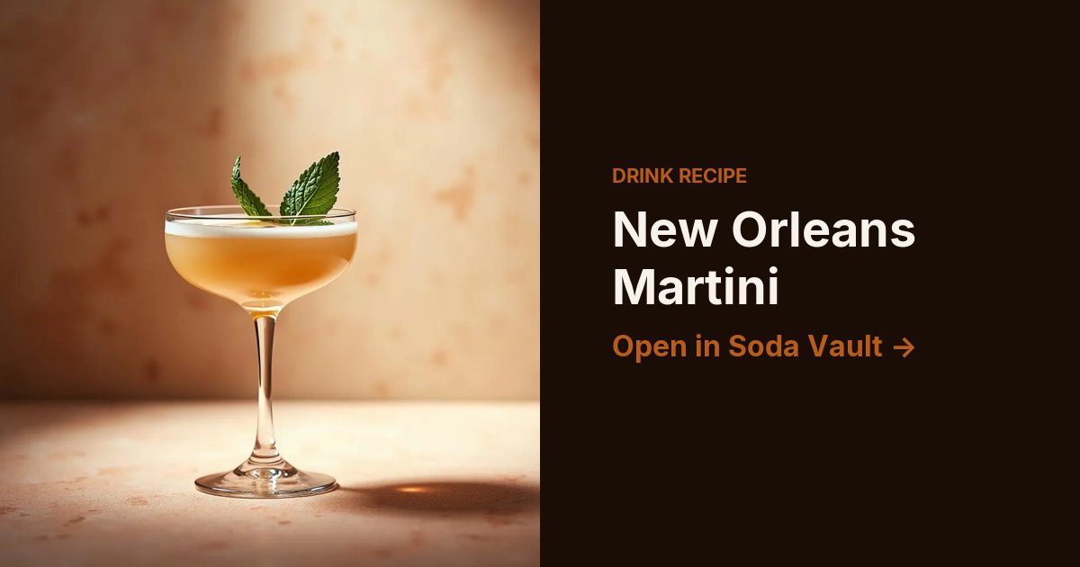 New Orleans Martini