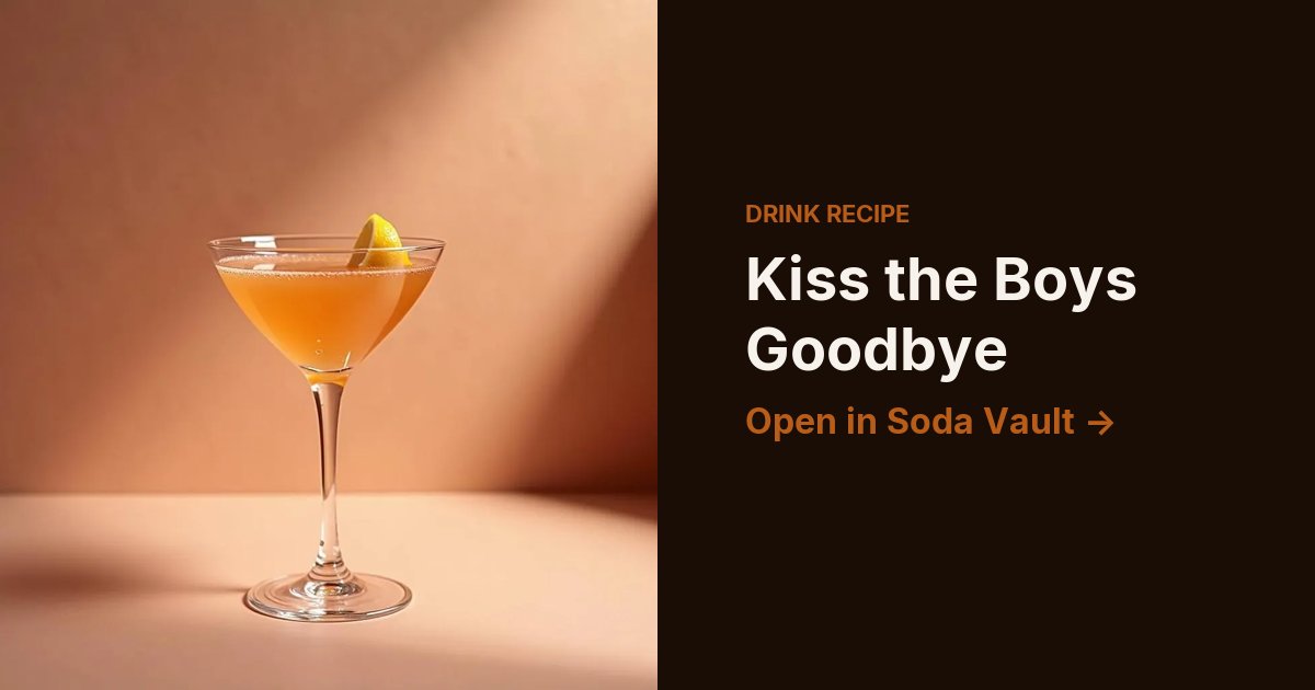 Kiss the Boys Goodbye
