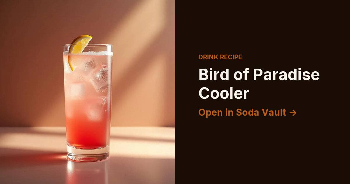 Bird of Paradise Cooler