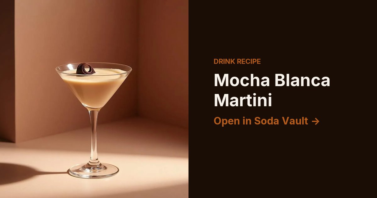 Mocha Blanca Martini