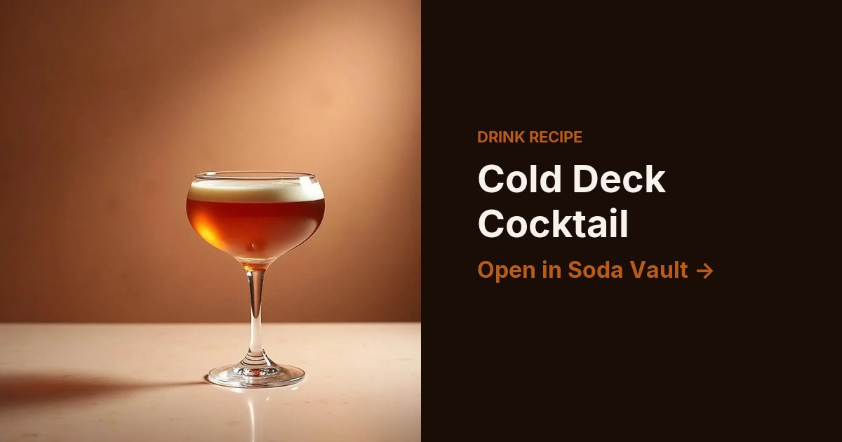 Cold Deck Cocktail