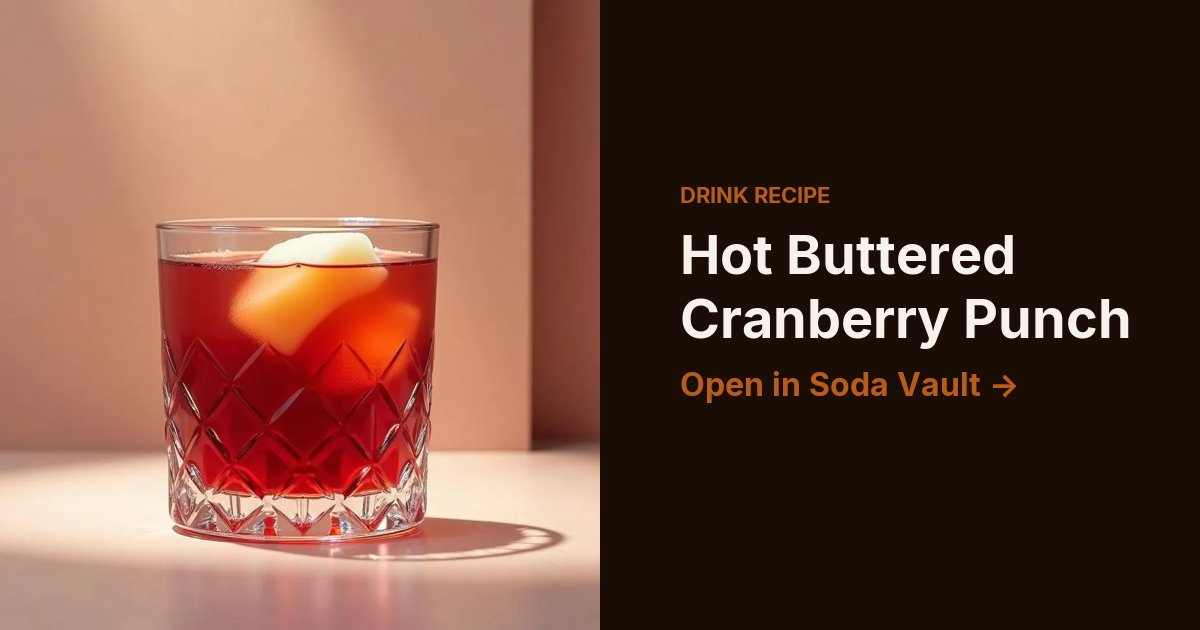 Hot Buttered Cranberry Punch