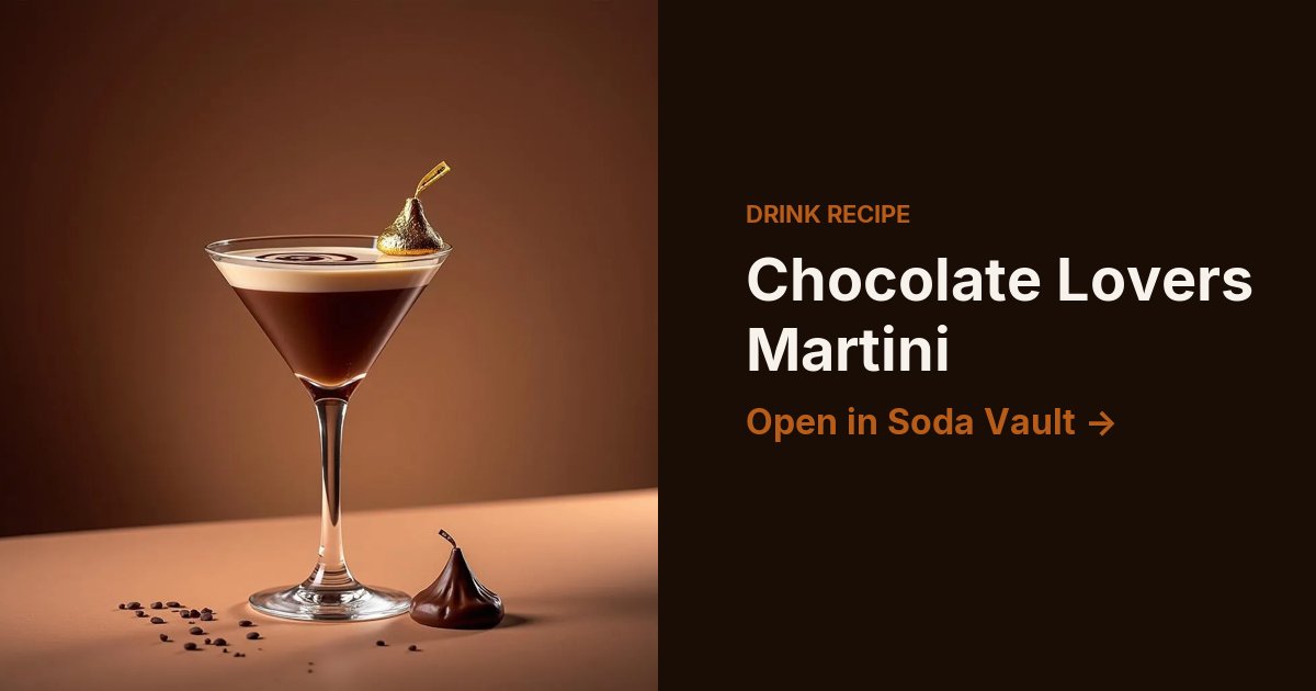 Chocolate Lovers Martini