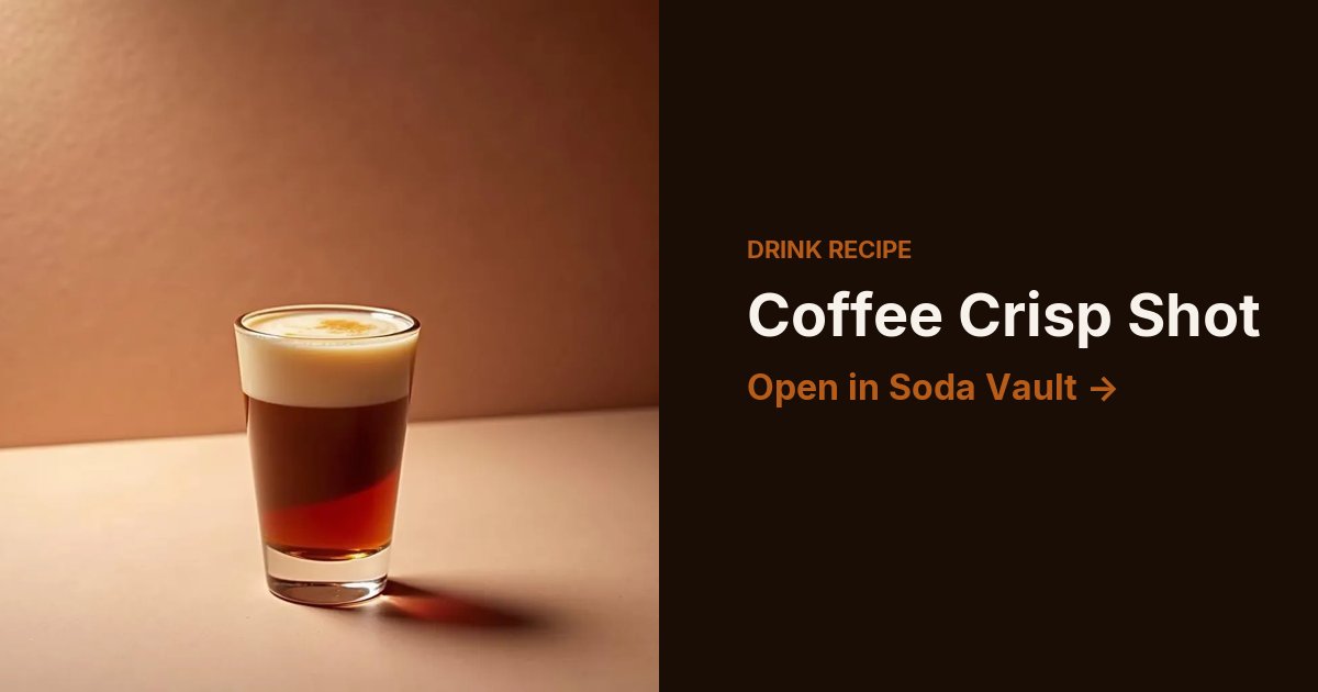 Coffee Crisp Shot