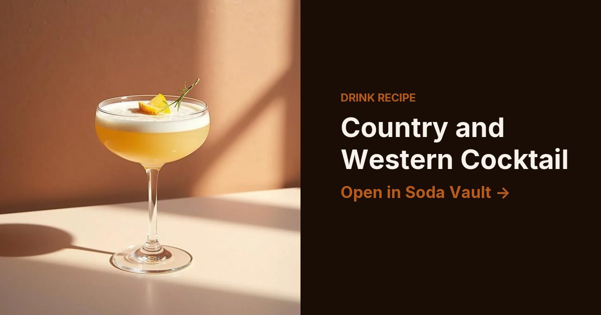 Country and Western Cocktail