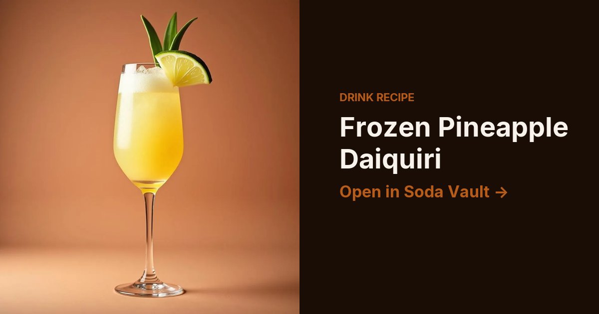 Frozen Pineapple Daiquiri