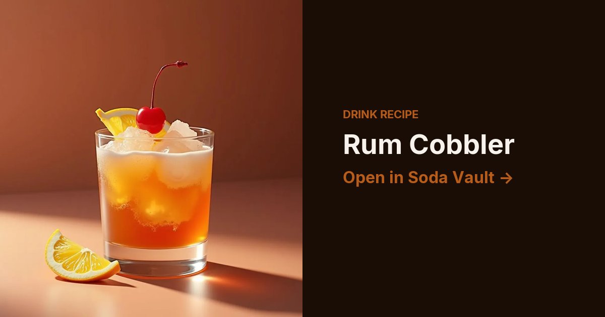 Rum Cobbler