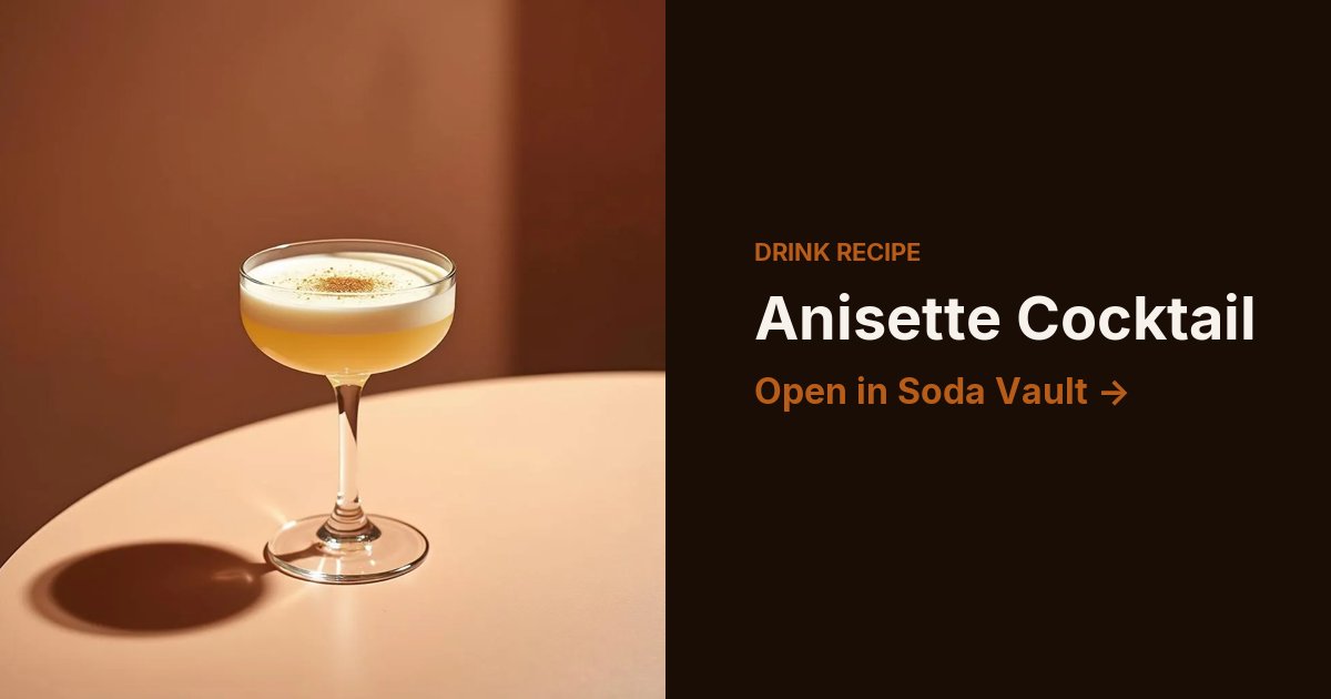 Anisette Cocktail