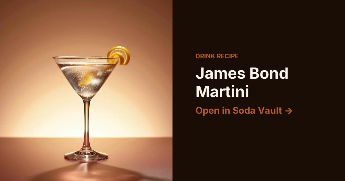 James Bond Martini