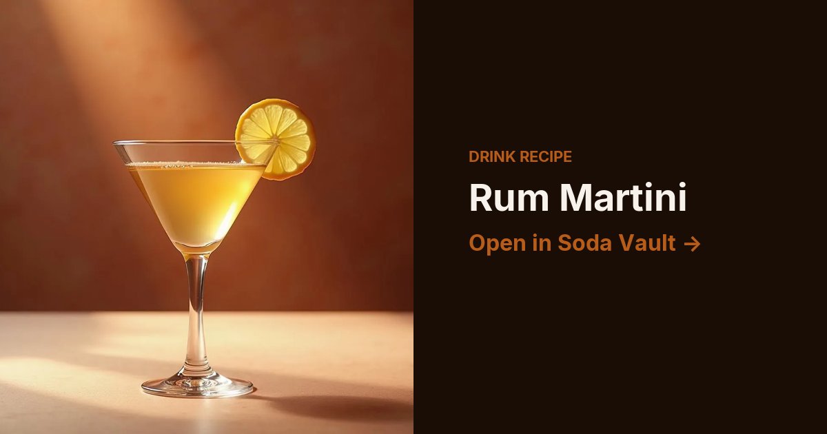 Rum Martini