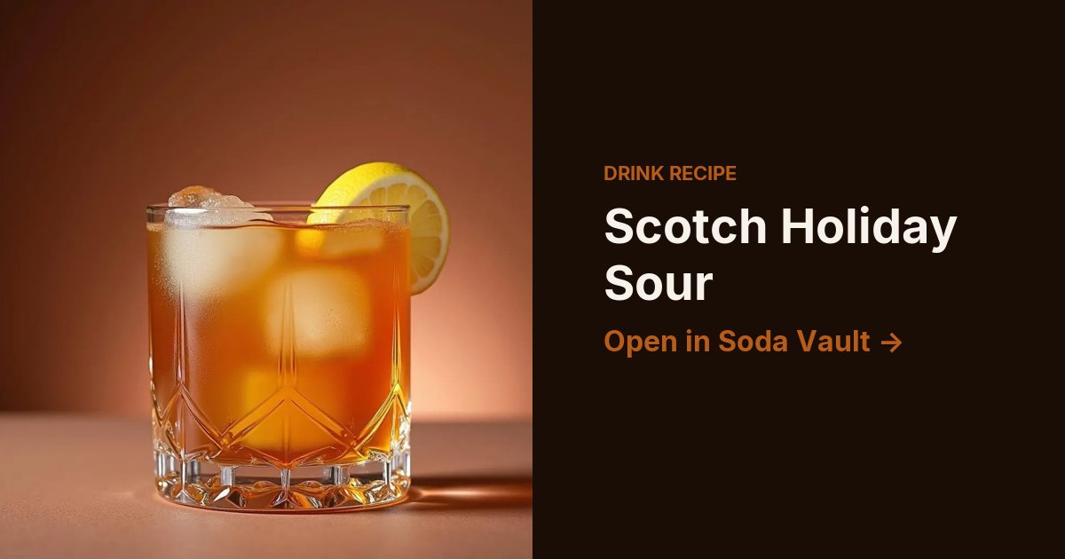 Scotch Holiday Sour