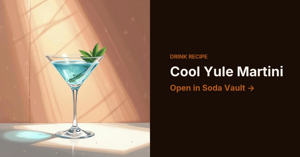 Cool Yule Martini