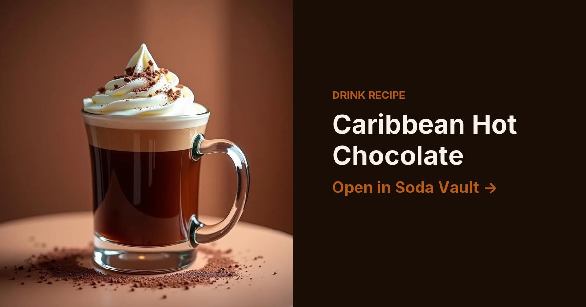 Caribbean Hot Chocolate