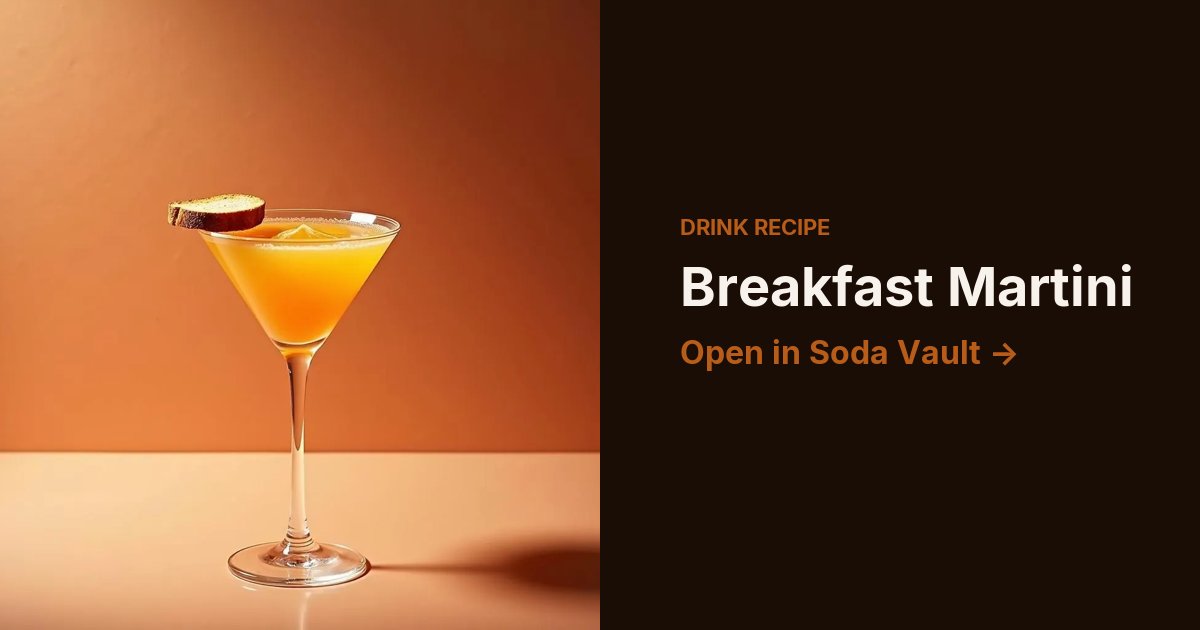 Breakfast Martini