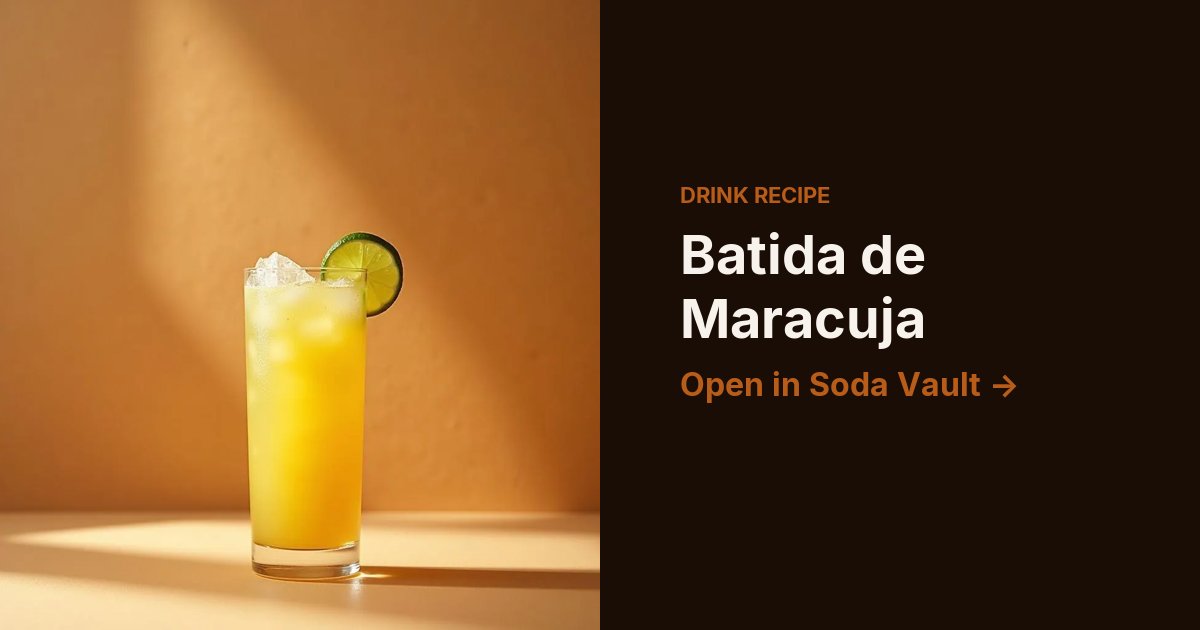 Batida de Maracuja