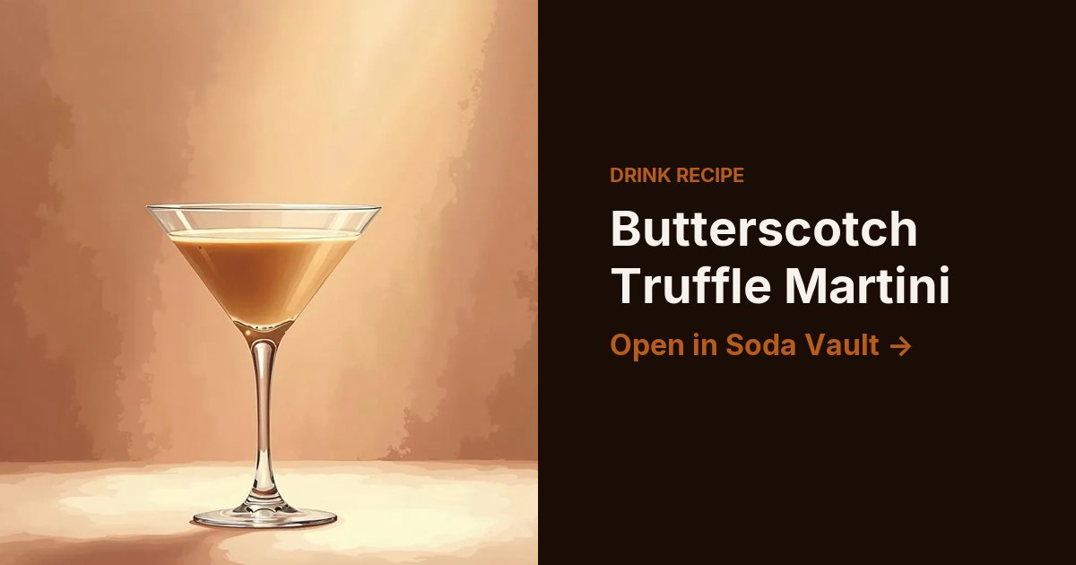 Butterscotch Truffle Martini