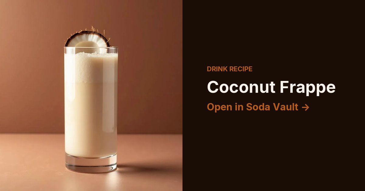 Coconut Frappe