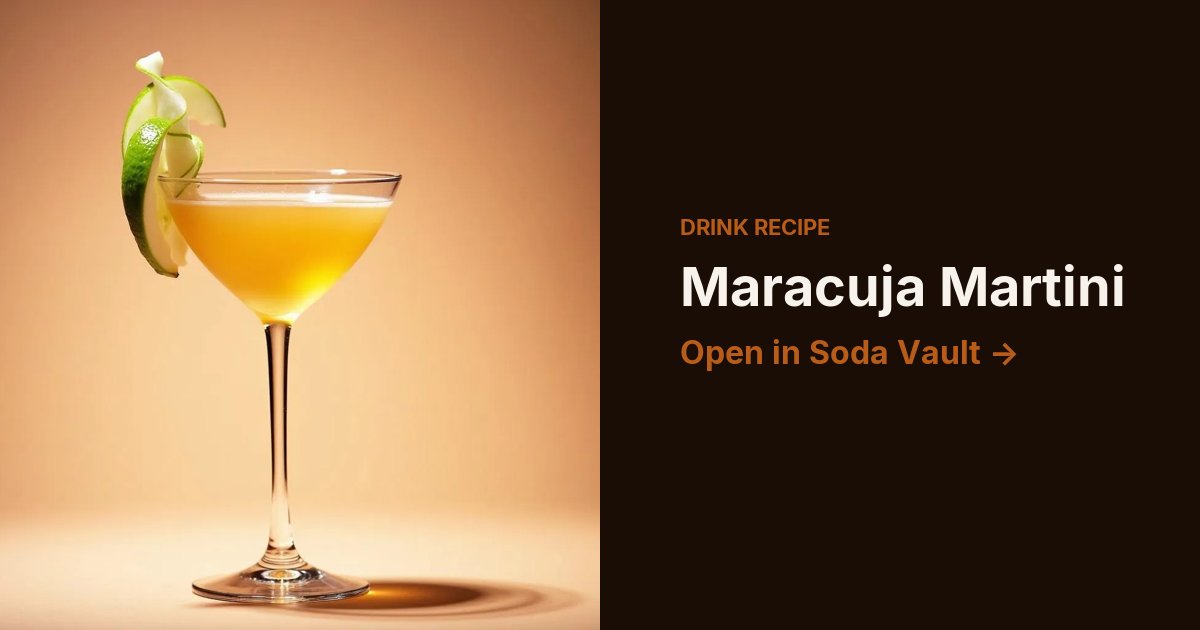 Maracuja Martini