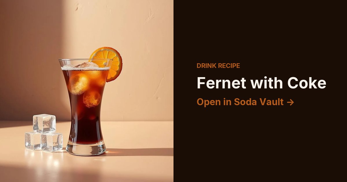 Fernet with Coke