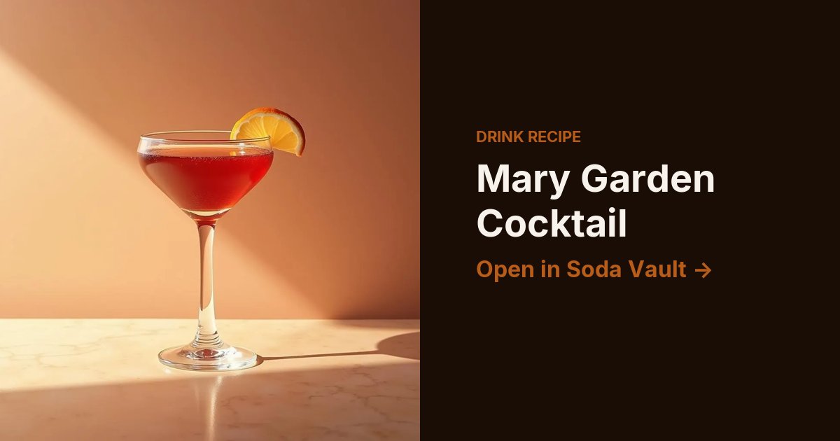 Mary Garden Cocktail