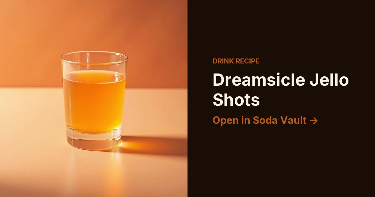 Dreamsicle Jello Shots